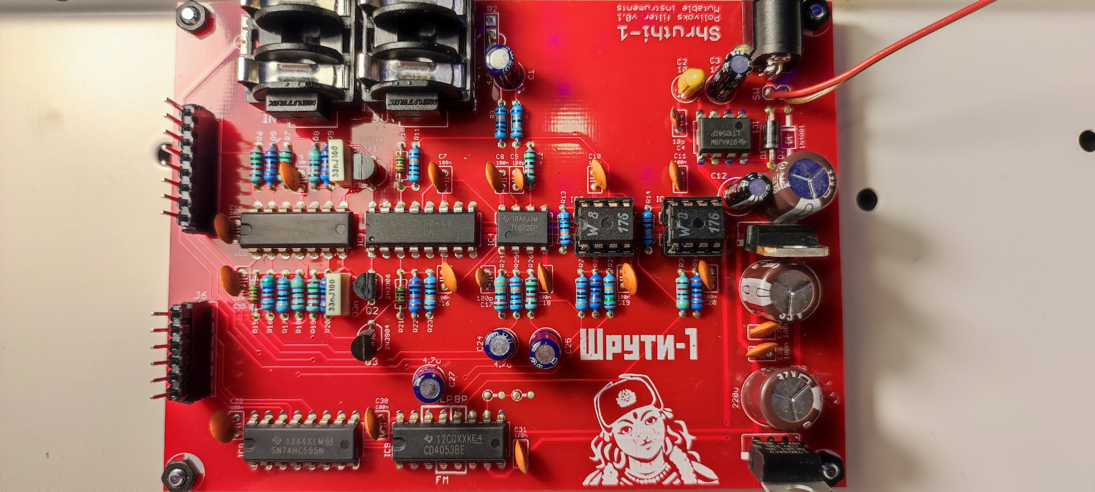 Polivoks Filter PCB (Assembled) for Shruthi