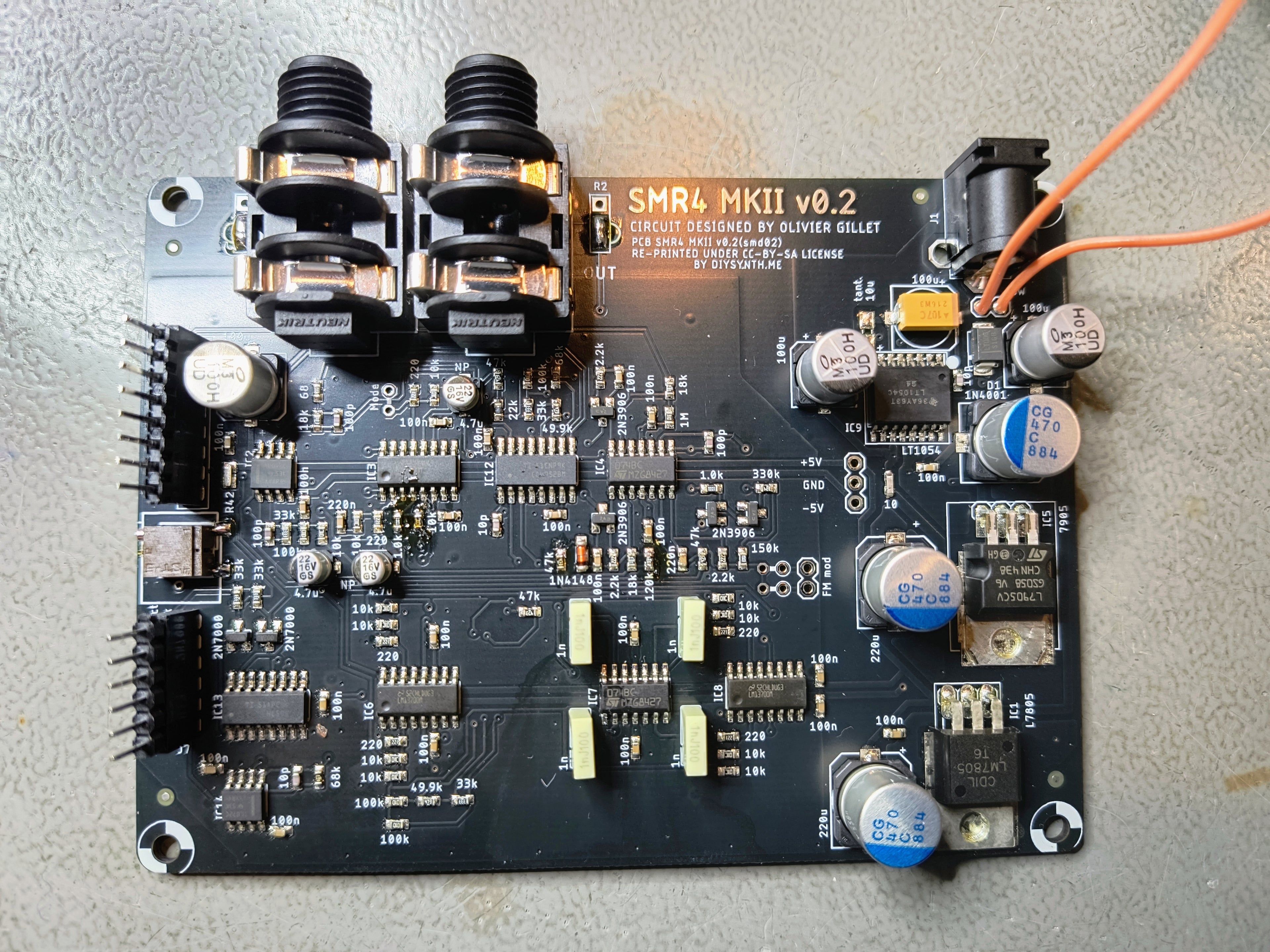 SMR4mkII Multimode LP/BP/HP Filter PCB (Assembled, SMD) for Shruthi !!!NEW Design!!!