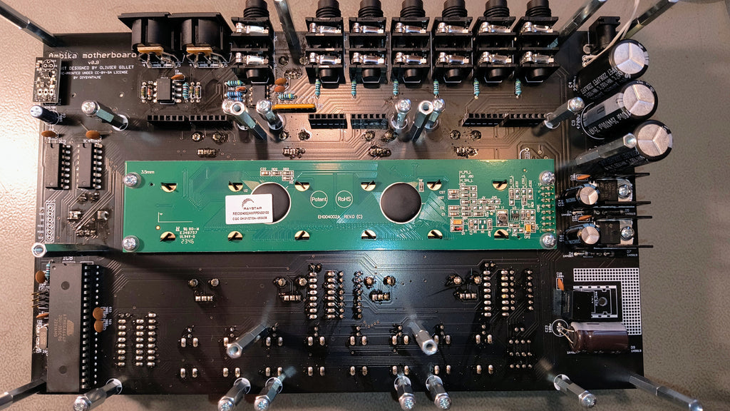 Ambika Motherboard (Assembled Board Only) Light blue LCD